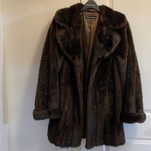 Pamela McCoy Faux Mink Coat